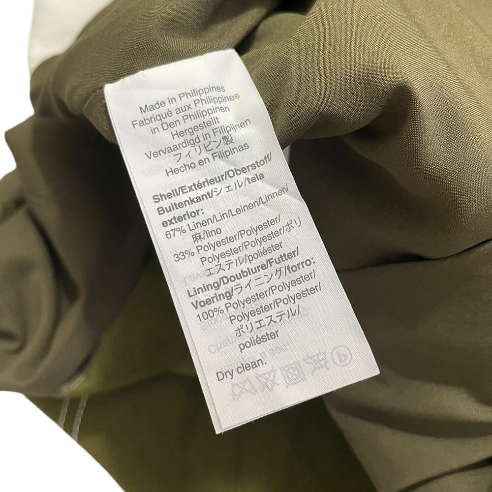 J.Crew Linen Blend Button Front A-Line Skirt Green Sz 6T Classic Preppy Chic - Picture 12 of 13